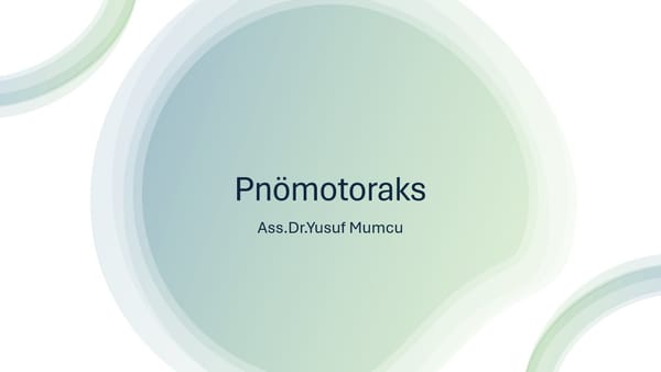 Pnömotoraks